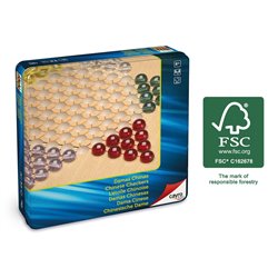 DAMAS CHINAS MADERA FSC METAL BOX
