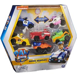 SET DE VEHICULOS METAL PAW PATROL THE MOVIE