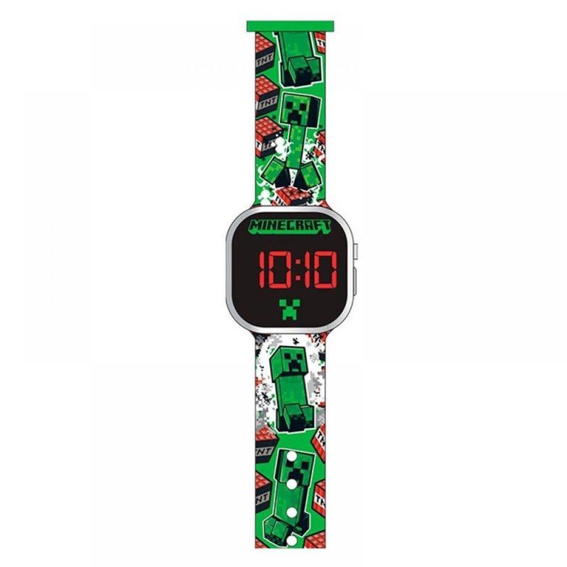 RELOJ LED MINECRAFT CREEPER