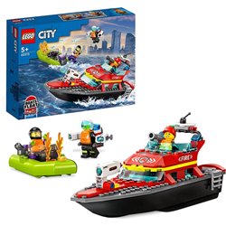 LEGO CITY LANCHA DE RESCATE DE BOMBEROS