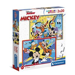 PUZZLE 2X20 PZAS SUPER COLOR MICKEY