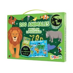 LUDUM - KIT BRILLA EN LA OSCURIDAD ANIMALES
