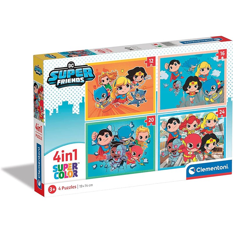 PUZZLE 4 EN 1 DC SUPERFRIENDS