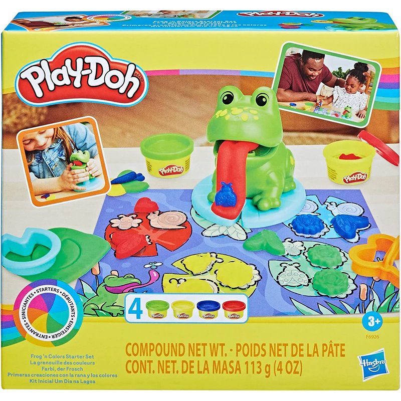 PLAY-DOH PRIMERAS CREACIONES CON LA RANA Y LOS COLORES