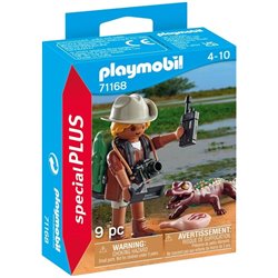PLAYMOBIL INVESTIGADOR CON CAIMAN
