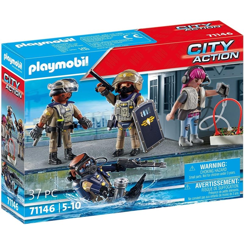 PLAYMOBIL FUERZAS ESPECIALES SET FIGURAS