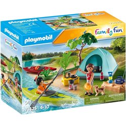 CAMPING CON HOGUERA PLAYMOBIL