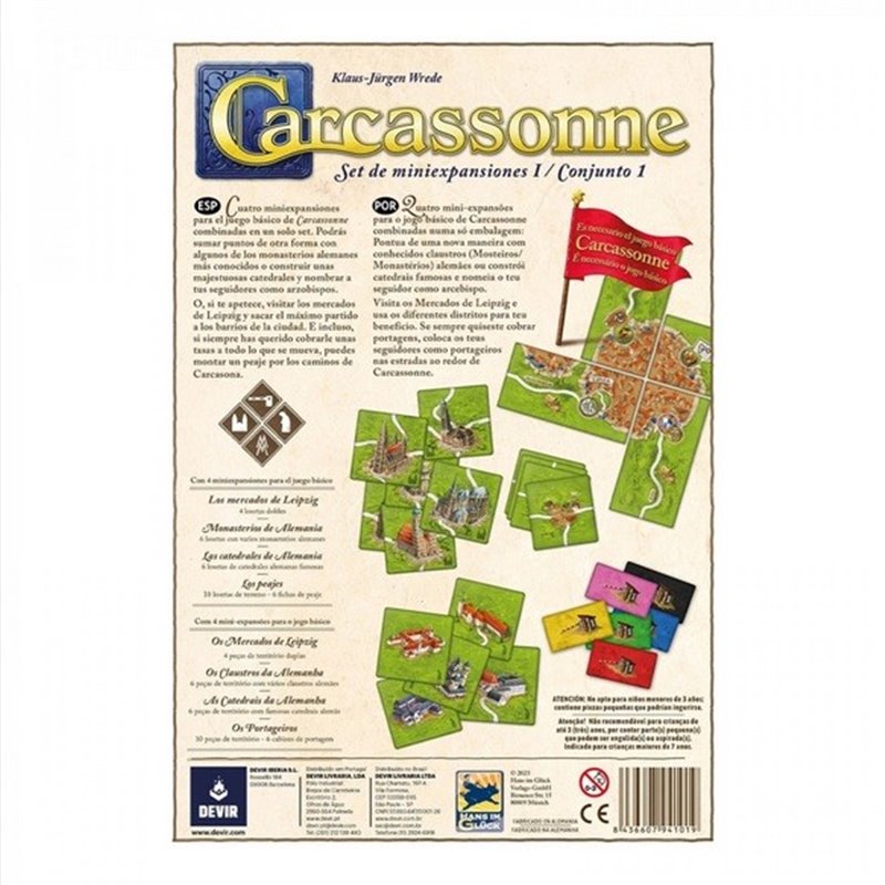CARCASSONNE EXPANSIONES REUNIDAS / CONJUNTO 1