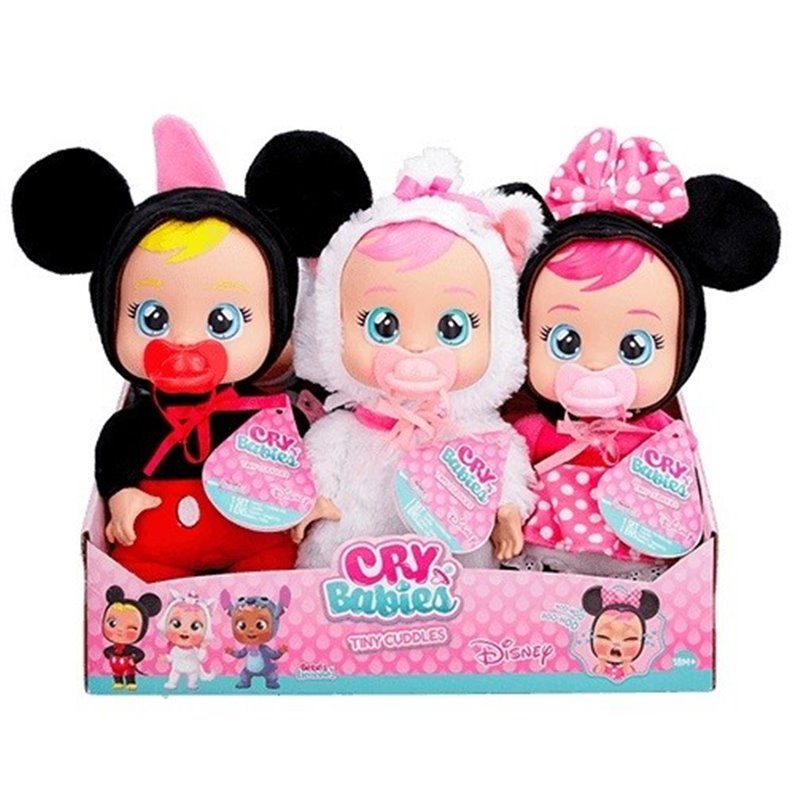 DISPLAY 6 BEBES LLORONES TINY CUDDLES DISNEY