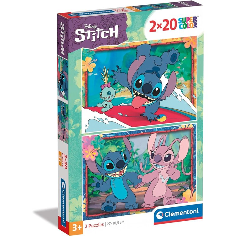 PUZZLE 2X20 PZAS DISNEY STITCH