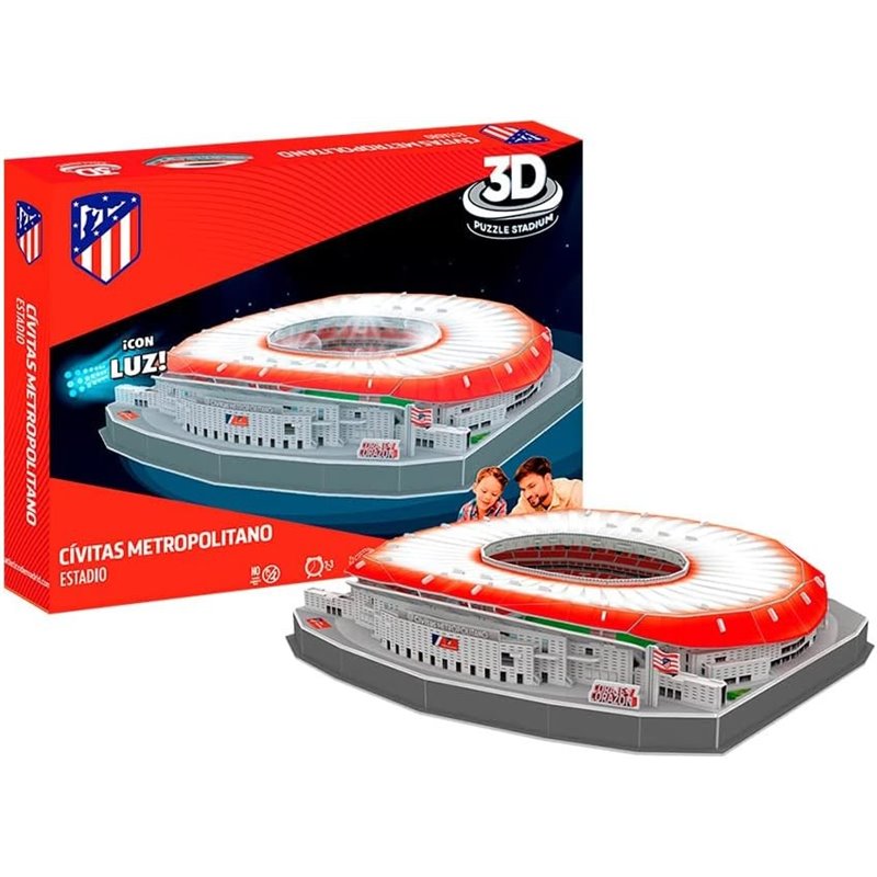 PUZZLE 3D ESTADIO CIVITAS METROPOLITANO AT. MADRID CON LUZ