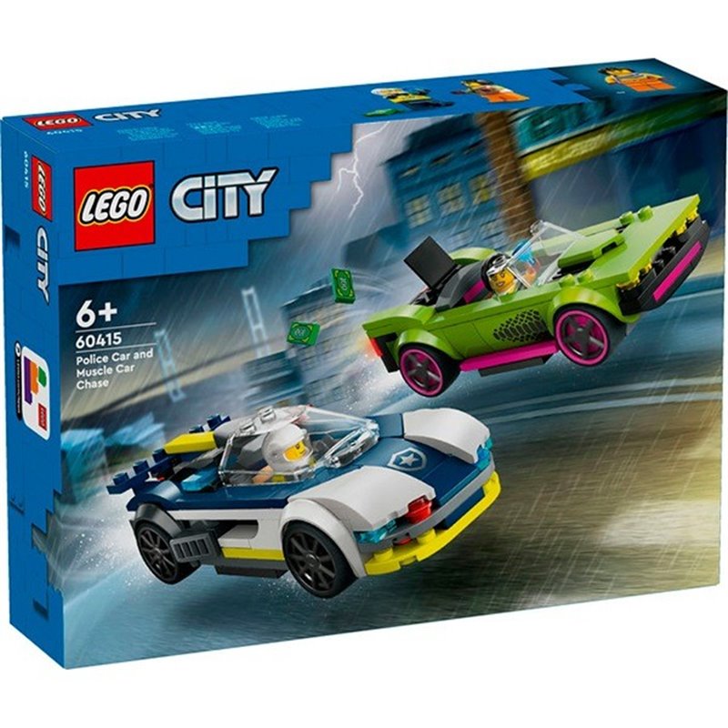 LEGO CITY COCHE DE POLICIA Y POTENTE DEPORTIVO