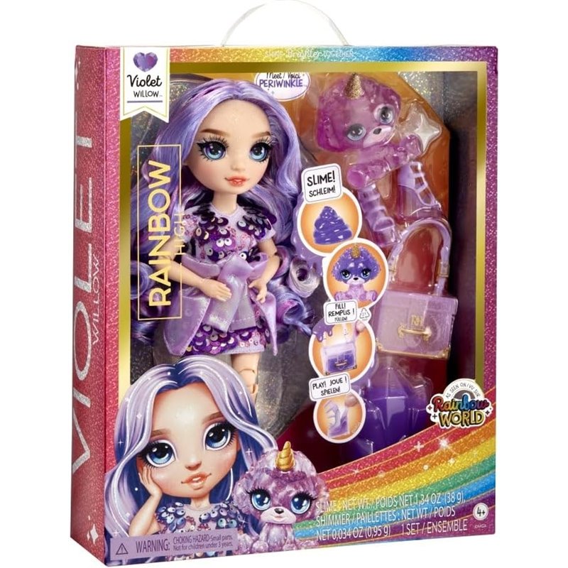 RAINBOW HIGH - MUÑECA RAINBOW WORLD - VIOLET
