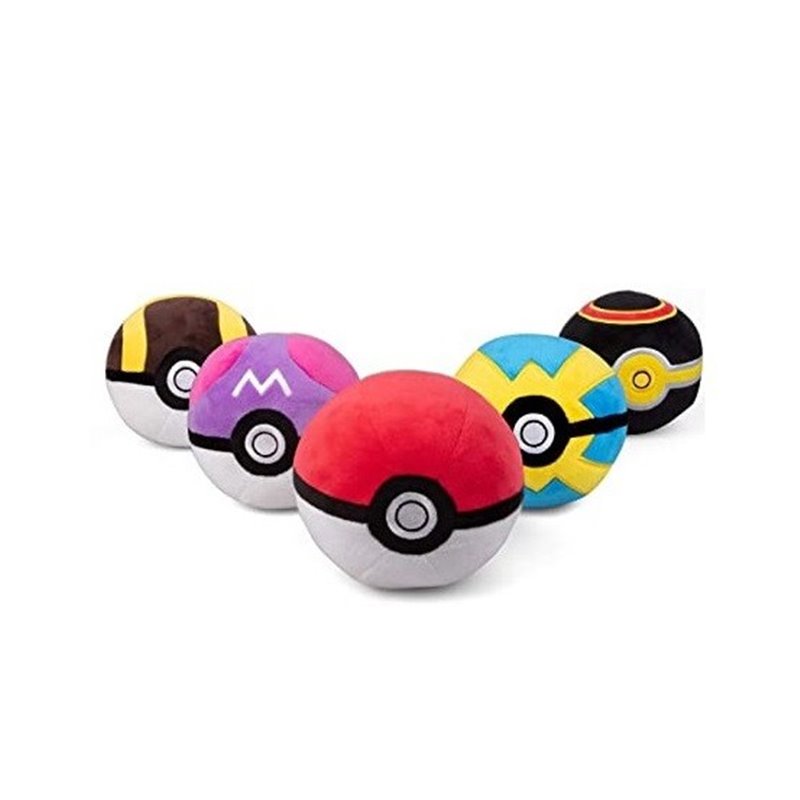 DISPLAY 6 POKEMON PELUCHE POKEBALL 10 CM SURTIDO