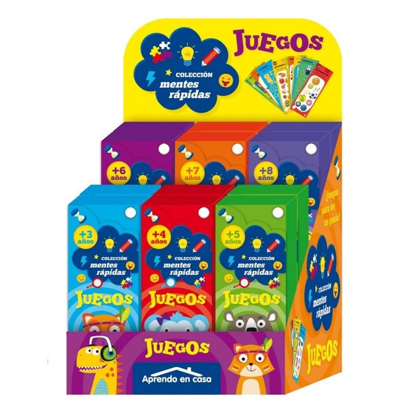 DISPLAY 24 JUEGOS MENTES RAPIDAS