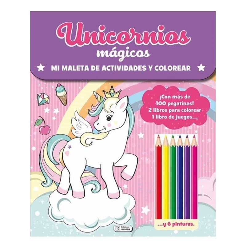 MALETA DE ACTIVIDADES Y COLOREAR - UNICORNIOS