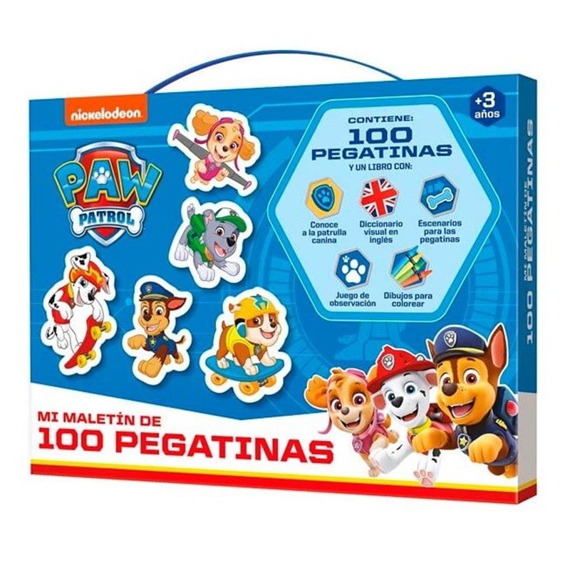 MALETIN 100 PEGATINAS PATRULLA CANINA LUDUM