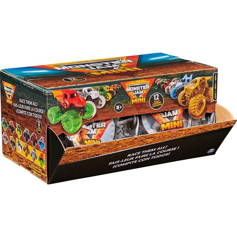 DISPLAY 12 MONSTER JAM MINI