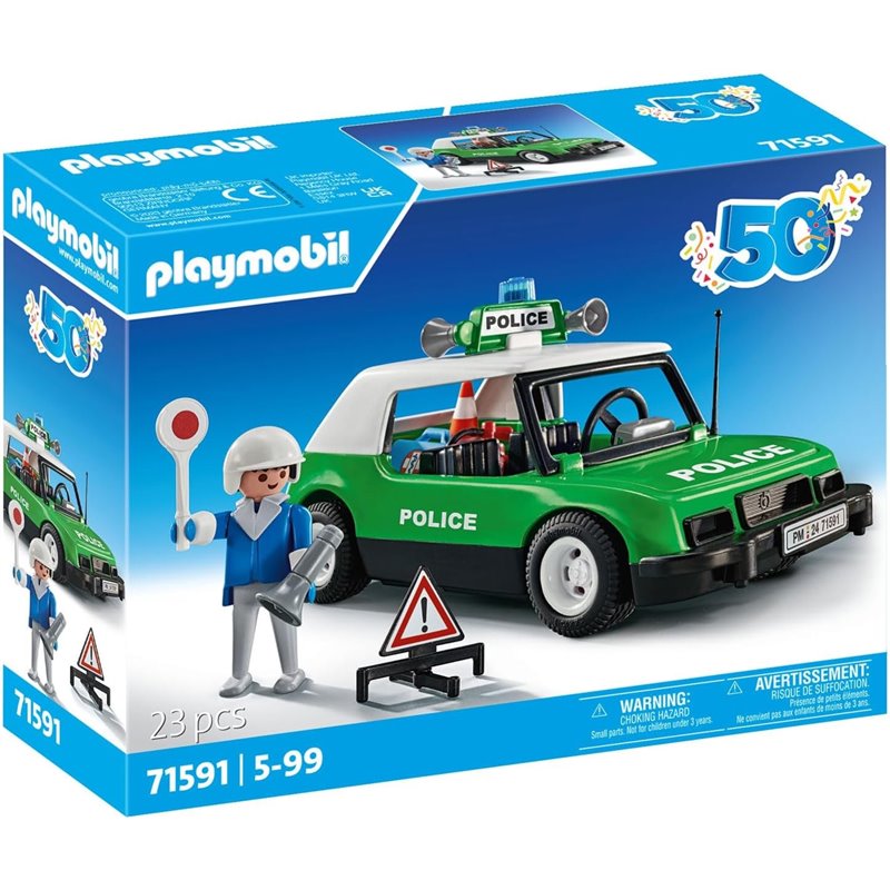 COCHE POLICIA CLASICO PLAYMOBIL