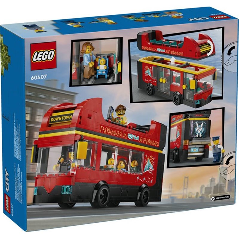 LEGO CITY - AUTOBUS TURISTICO ROJO DE DOS PLANTAS