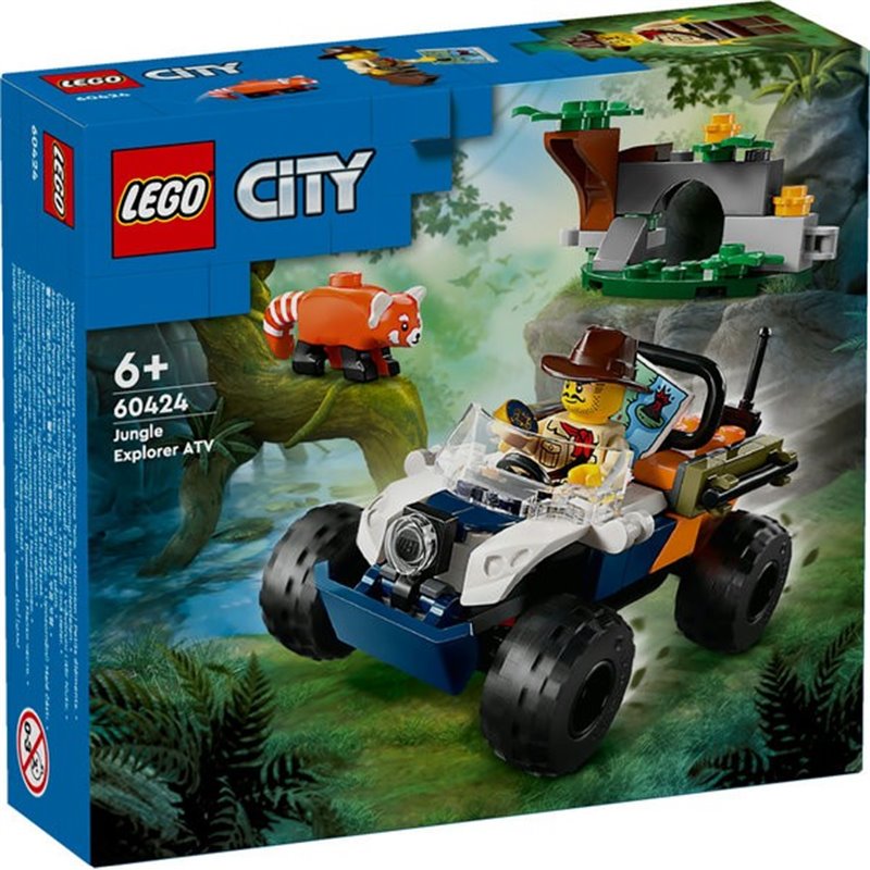 LEGO CITY - EXPLORADORES DE LA JUNGLA TODOTERRENO Y MISION DEL PANDA ROJO
