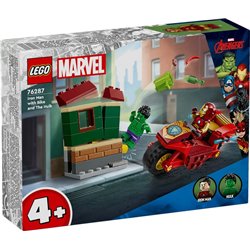 LEGO MARVEL - IRON MAN CON MOTO HULK