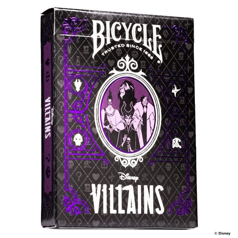 NAIPES - BARAJA BICYCLE DISNEY VILLAINS VERDE/MORADO
