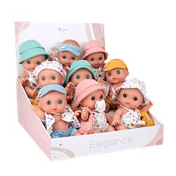 EXPOSITOR 9 UNIDADES COQUITOS SIN PELO 26 CM