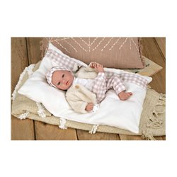 ELEGANCE 40 CM ARIA ROSA C/COJIN (MUÑECO DE PESO)