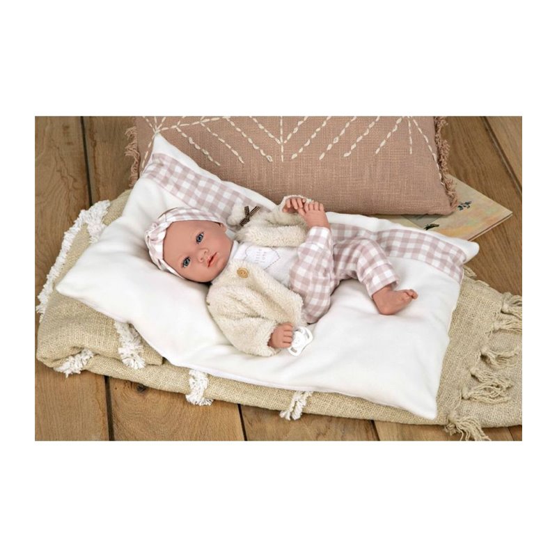 ELEGANCE 40 CM ARIA ROSA C/COJIN (MUÑECO DE PESO)