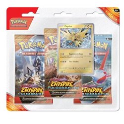 POKEMON COLECCION SV8 - PACK BLISTER 3 BOOSTER CHISPAS FULGURANTES