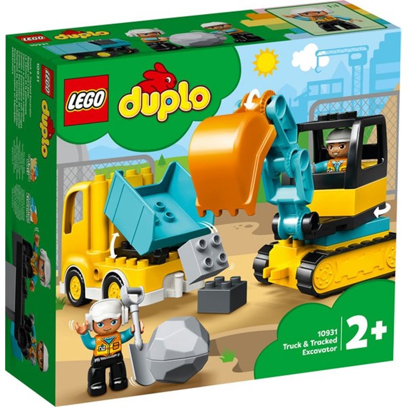 LEGO DUPLO - CAMION Y EXCAVADORA CON ORUGAS