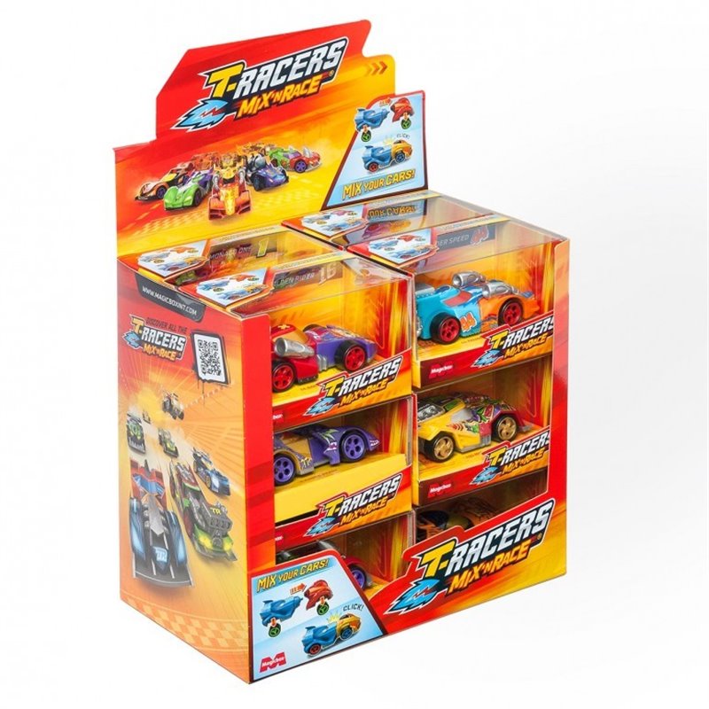 T-RACERS DISPLAY ONE PACK WINDOW BOX