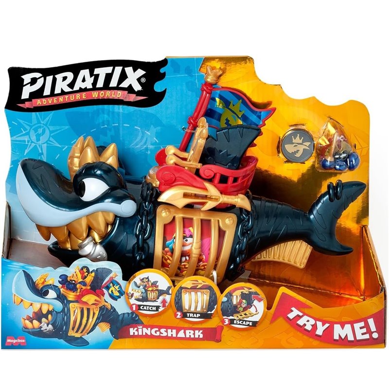 PIRATIX CRAZY JUNGLE KING SHARK GOLDEN TEETH