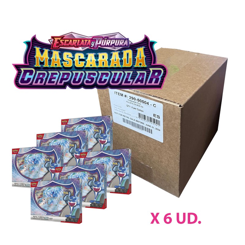 CASE POKEMON TCG - COLECCION PALAFIN EX BOX - 6UD
