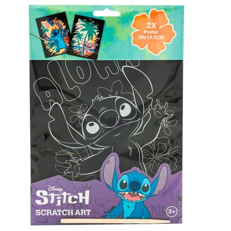 POSTER RASCA Y DESCUBRE STITCH X2