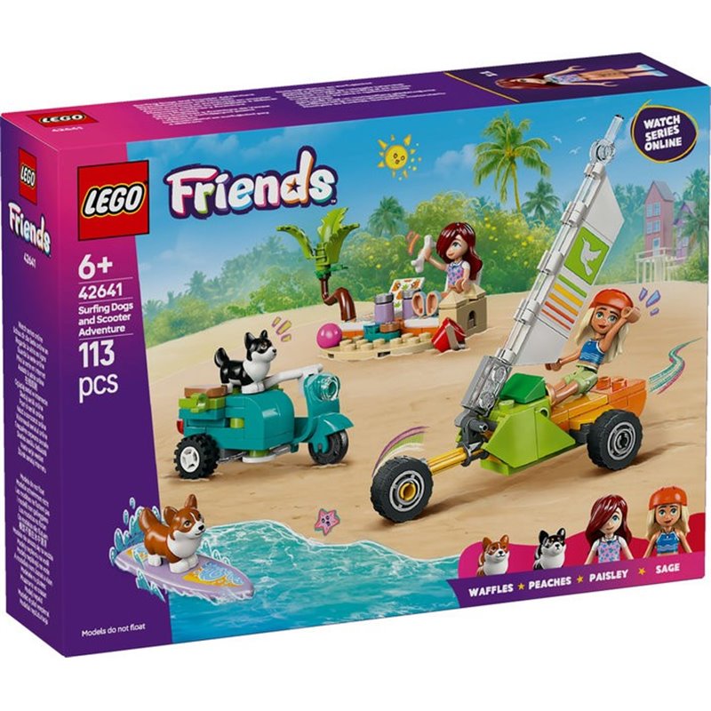 LEGO FRIENDS - MASCOTAS SURFERAS Y AVENTURA SOBRE RUEDAS