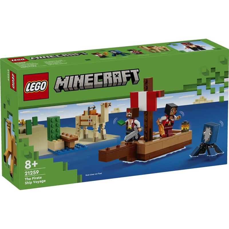 (REACONDICIONADO) LEGO MINECRAFT - EL VIAJE EN EL BARCO PIRATA
