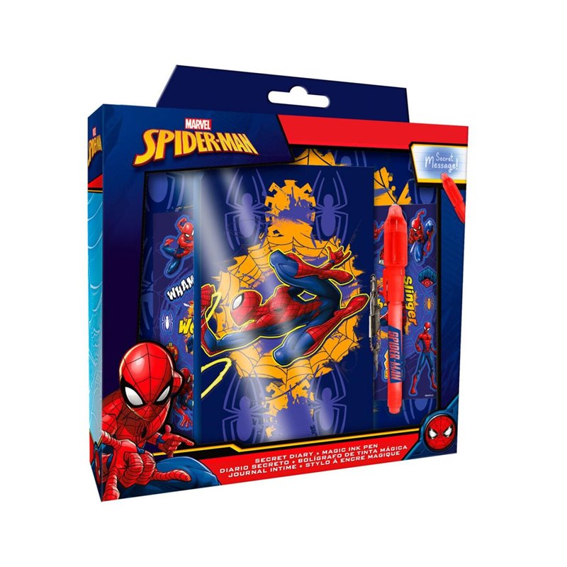 DIARIO CON BOLIGRAFO MAGICO SPIDERMAN
