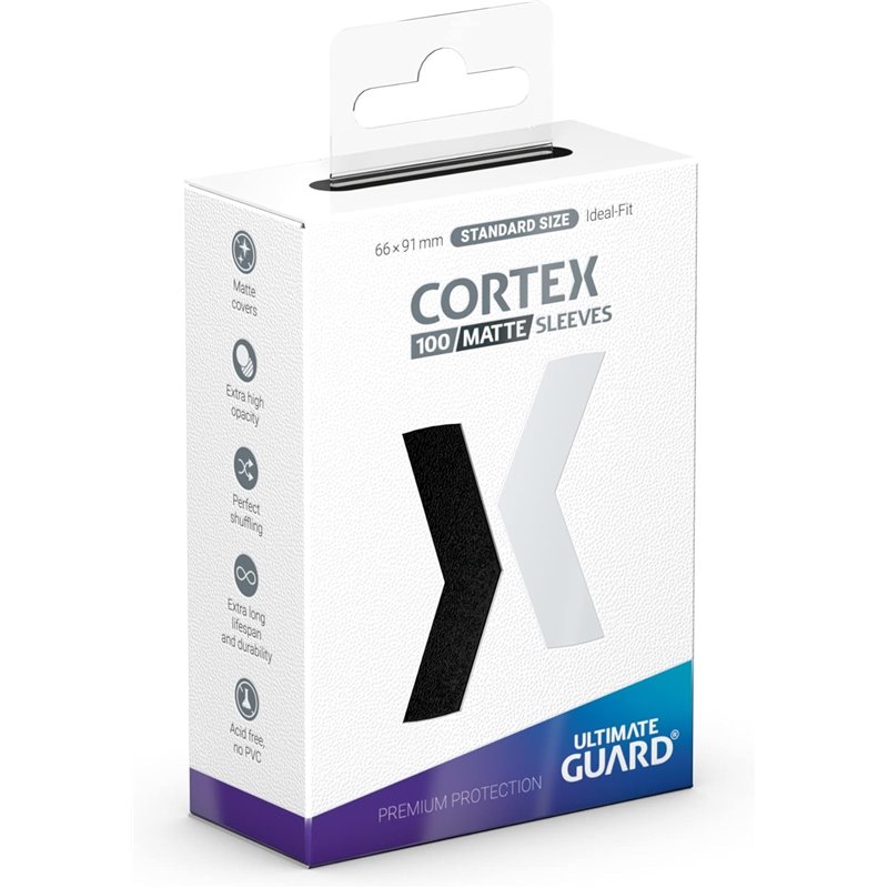 FUNDAS CORTEX TAMAÑO STANDARD 100UD - NEGRO MATE