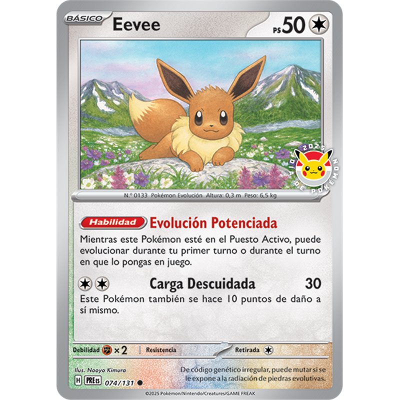 CARTA EEVEE POKEMON DAY EDICION LIMITADA