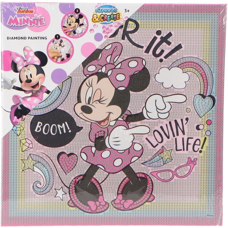 CUADRO DIAMANTES Y CREA BORDADOS MINNIE