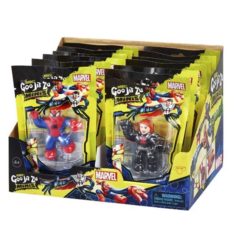 GOO JIT ZU - MINIS MARVEL EXPOSITOR 12 UNIDADES