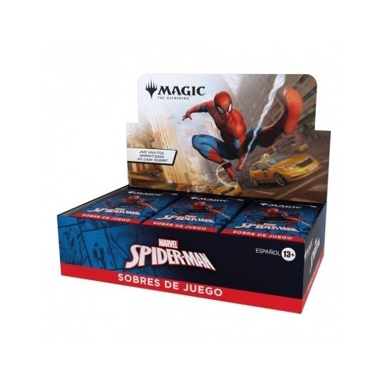 (PREPEDIDO) DISPLAY 30 SOBRES MAGIC MARVEL'S SPIDERMAN (CASTELLANO)