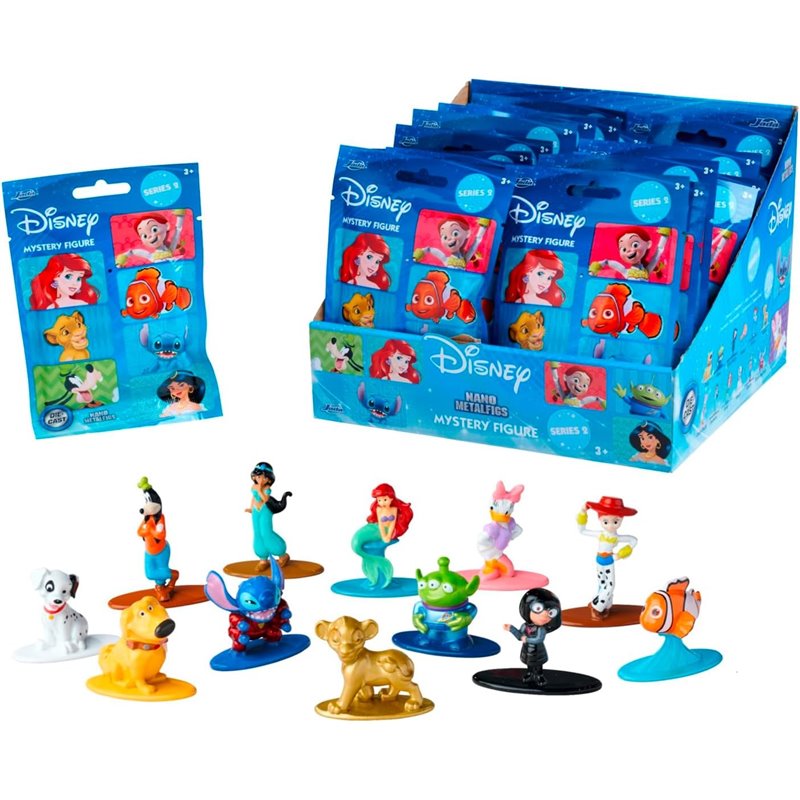 DISPLAY 24 SOBRES FIGURAS METAL DISNEY - 4 CM SURTIDO