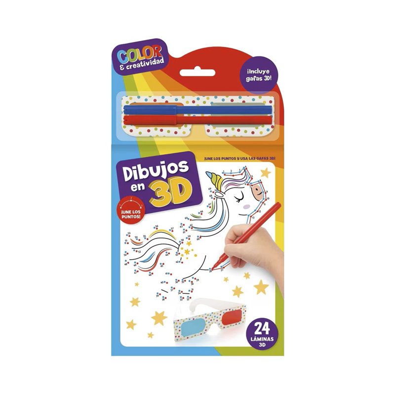 COLOR & CREATIVIDAD-BLOC DIBUJOS 3D