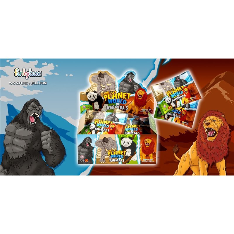 DISPLAY 16 SOBRES THE PLANET WORLD ANIMALS