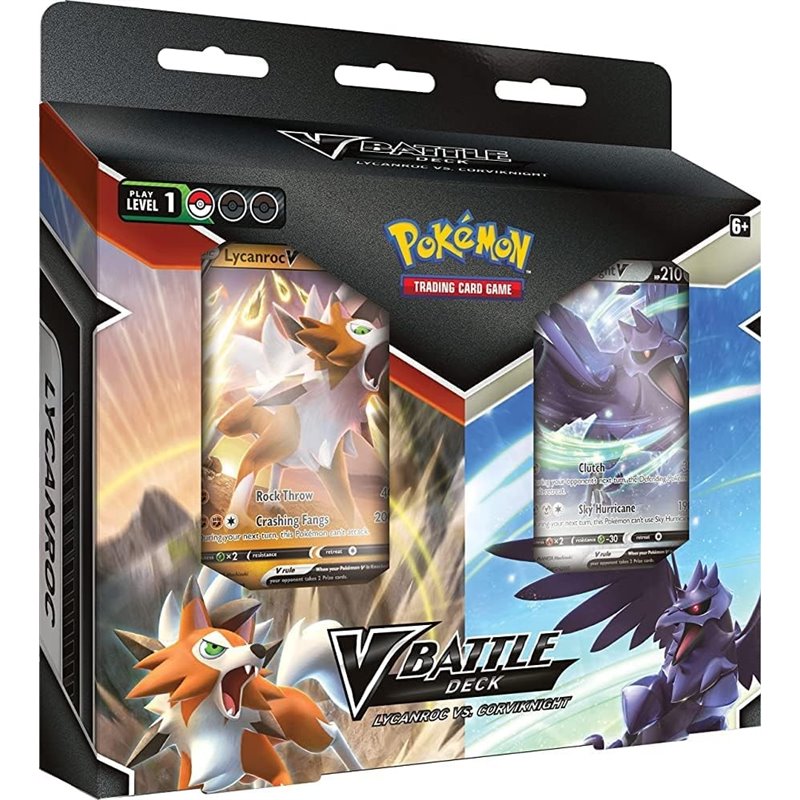 (PREPEDIDO) POKEMON TCG-V BATTLE DECK LYCANROC/CORVIKNIGHT 22Q1 EN (INGLÉS)