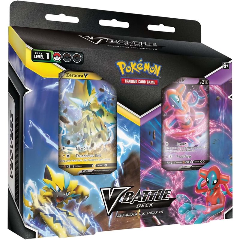 (PREPEDIDO) POKEMON TCG-V BATTLE DECK BUNDLE DEOXYS VS. ZERAORA EN (INGLÉS)