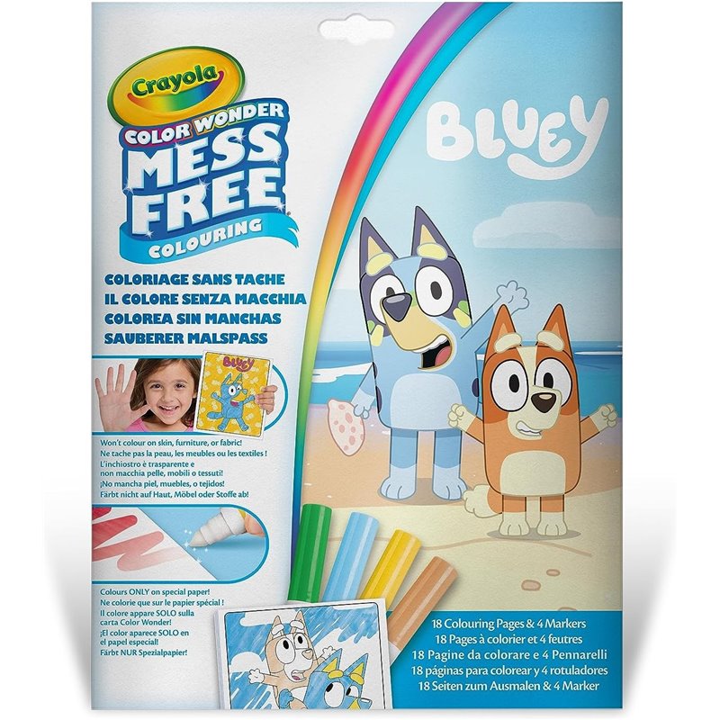COLOREA SIN MANCHAS-COLOR WONDER BLUEY